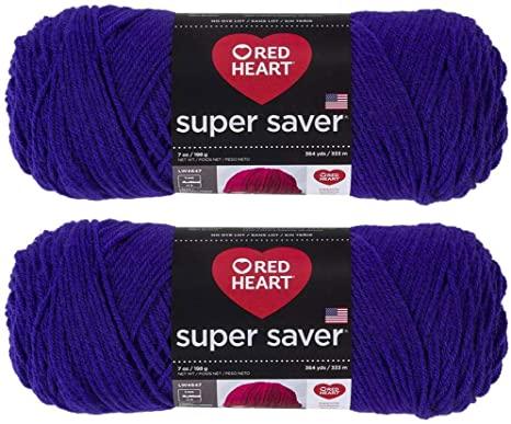 Red Heart Super Saver Ombre Yarn True Blue Multipack of 2