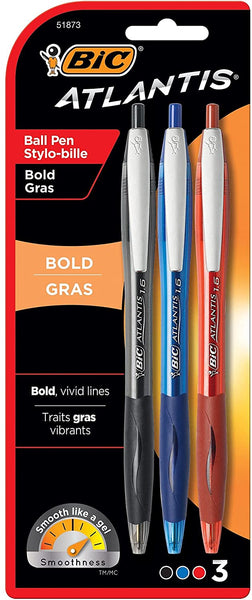 New Inc Optimus Felt Tip Pens Fine Point, 1 pack of 3 Pens ~ Pink, Dark Red