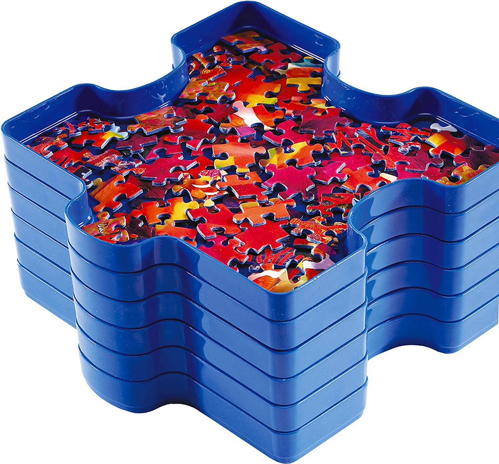 Puzzle EZ Puzzle Sorting Trays with Lid and 8 Trays Jigsaw Puzzle Sorters Organizer Fit Up to 1000 Pieces Puzzle Gift for Puzzlers