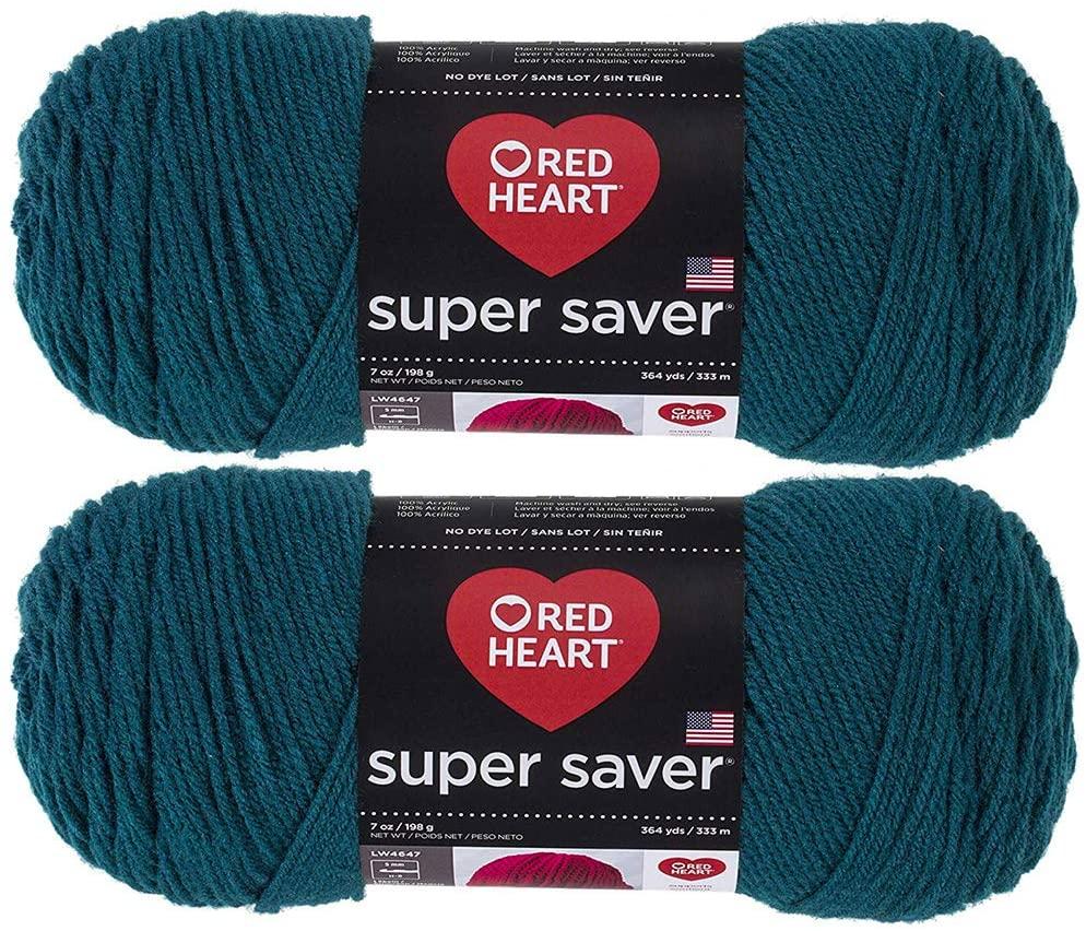 Red Heart Super Saver Ombre Yarn-True Blue, Multipack Of 2